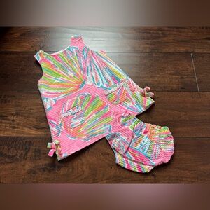 Lilly Pulitzer Shift Dress with Bloomers 18-24M